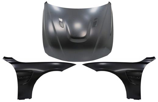 BMW 2 series hood fender opgradering