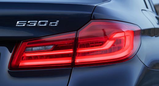 BMW 5 series baglygter opgradering