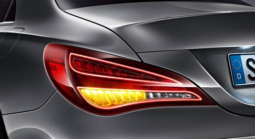 Mercedes-Benz A-class baglygter opgradering