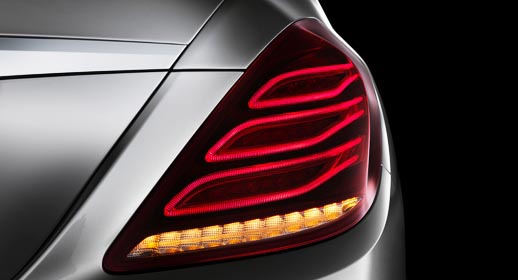 Mercedes-Benz S-class baglygter opgradering