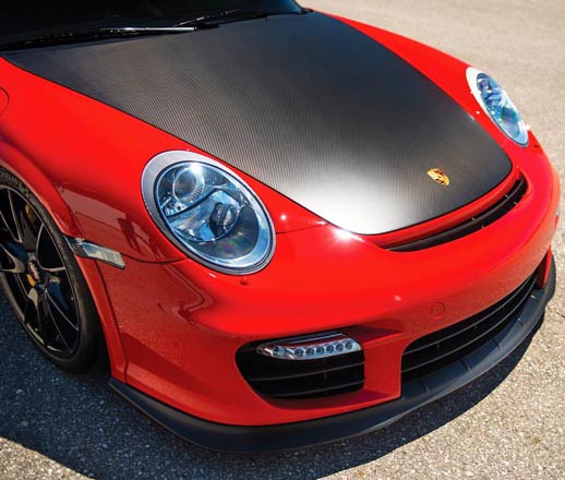 Porsche hood fender opgradering